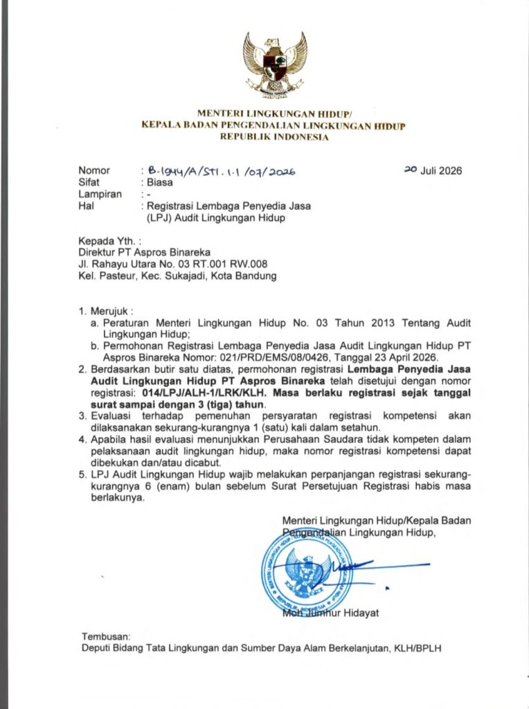 Lembaga Penyedia Jasa Audit Lingkungan Hidup (LPJA)